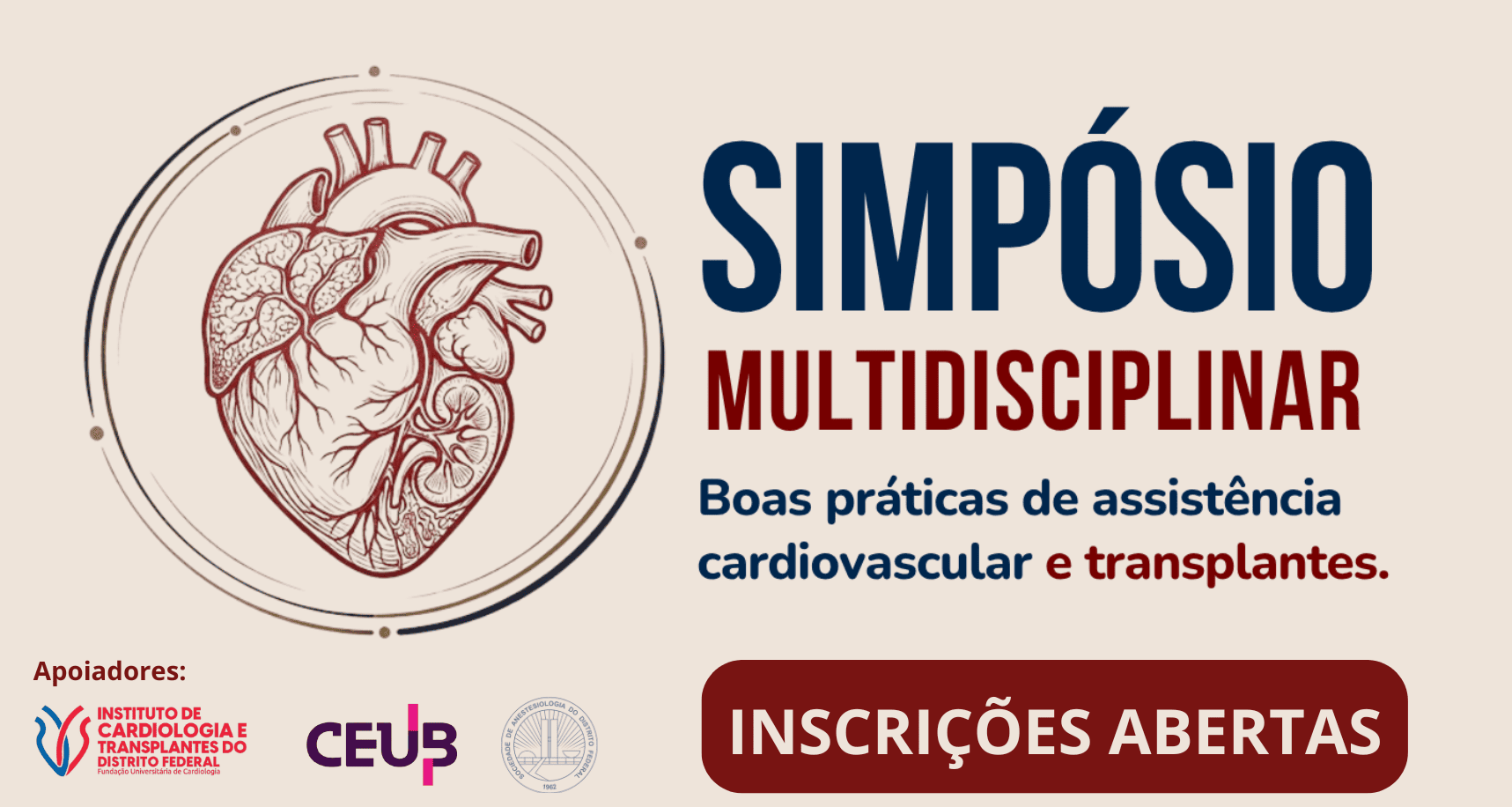 ICTDF abre inscrições para Simpósio Multidisciplinar sobre assistência cardiovascular e transplantes